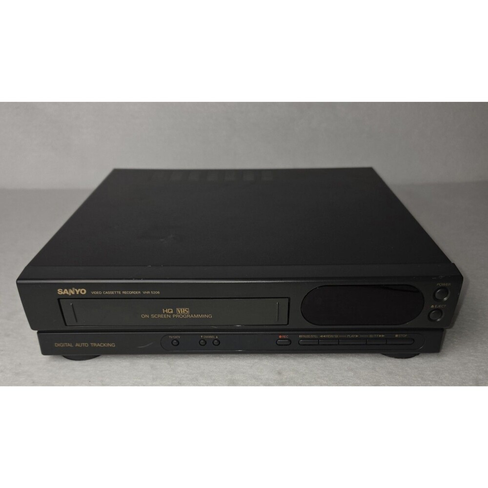 Sanyo VHR 5206 VCR VHS Player HQ On Screen Programming No Remote Tested